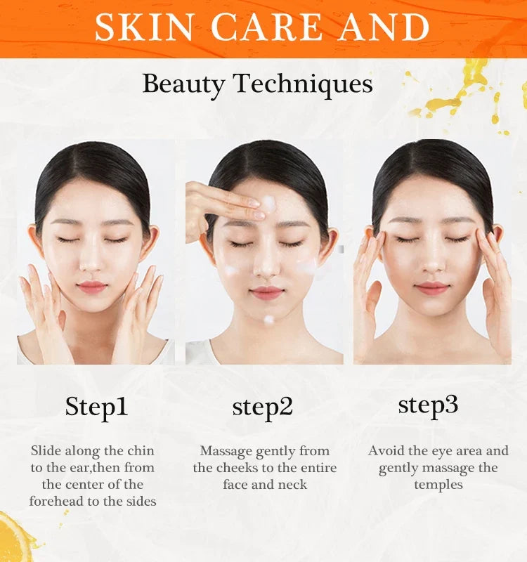 JoyPretty Vitamin C Face Cream Whitening Hyaluronic Acid Moisturizing Dark Spot Remover Brightening Facial Cream Skin Care 50g