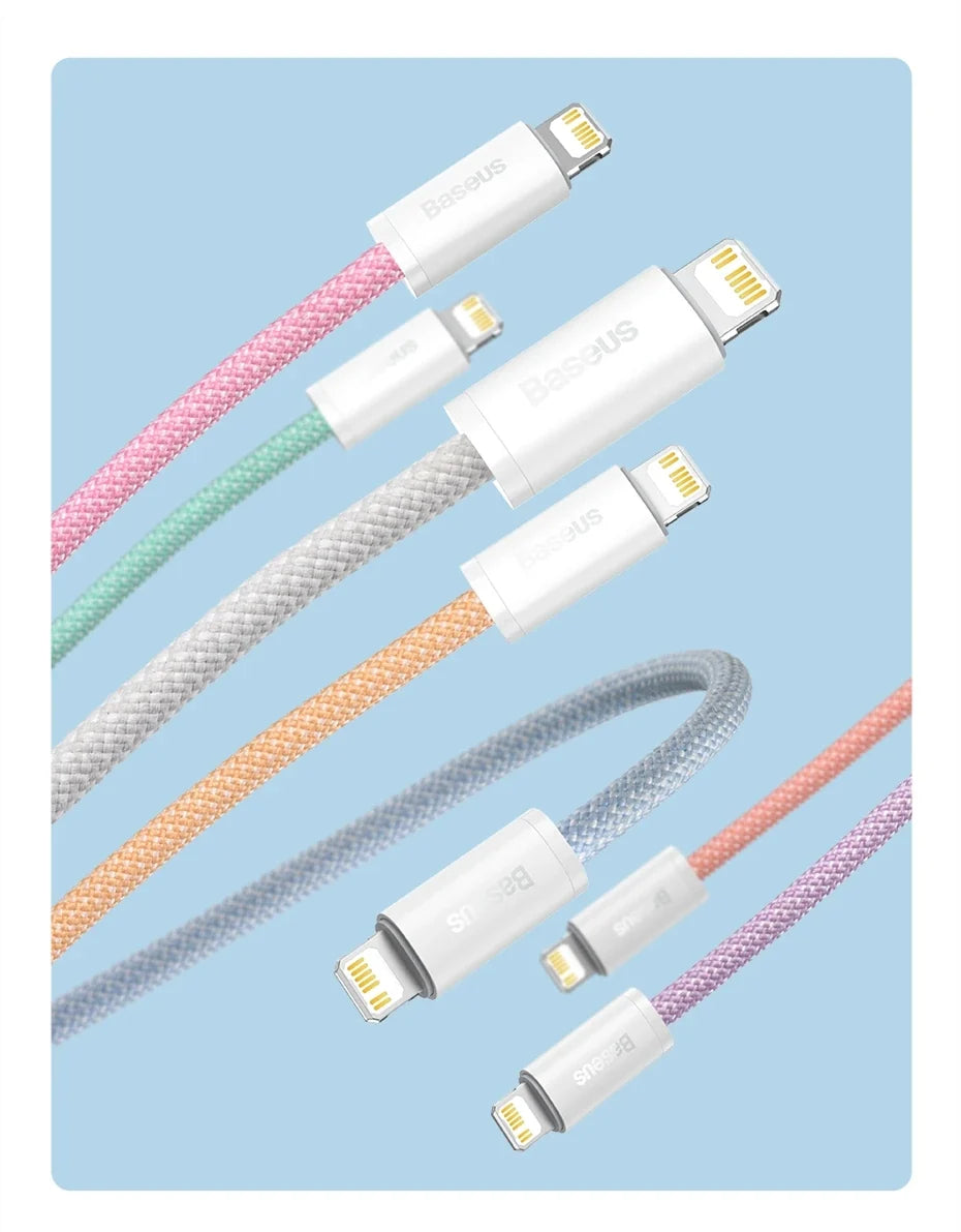 Baseus USB C Cable For IPhone 14 13 12 11 Pro Max Xs Plus 20W 30W Fast Charging Cable Type C Data Wire For ipad Macbook