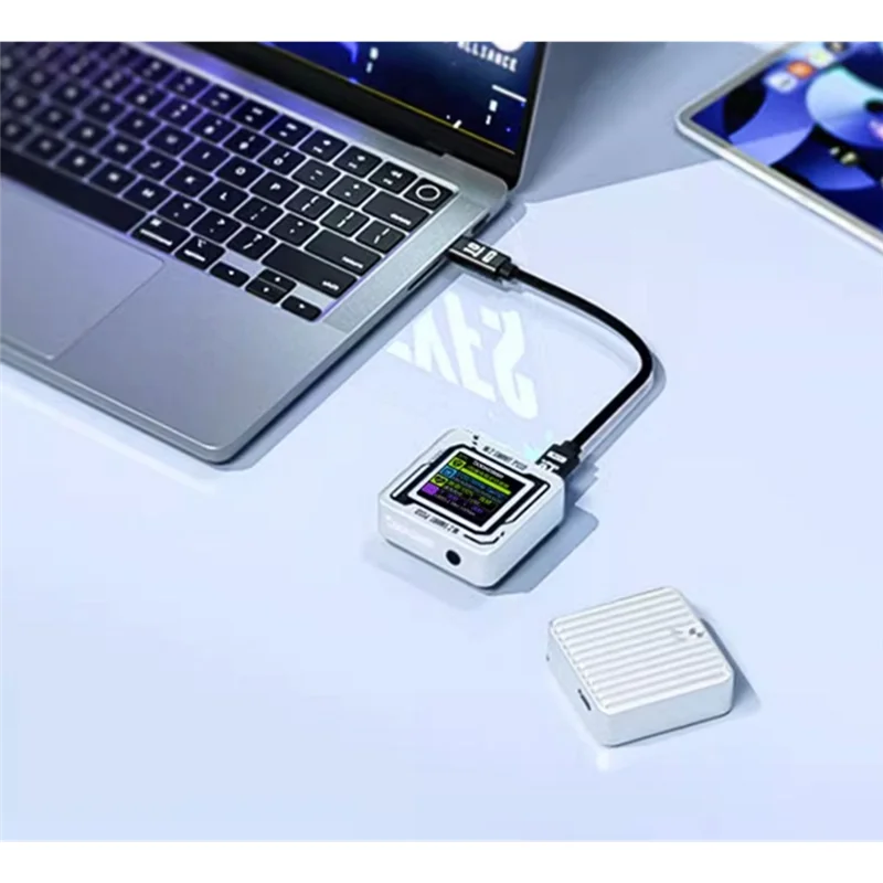 Well Made-LCD Display M. 2 Nvme SSD Enclosure 2230 Screen USB Type-C 3.2 Gen2 10Gbps Sliver