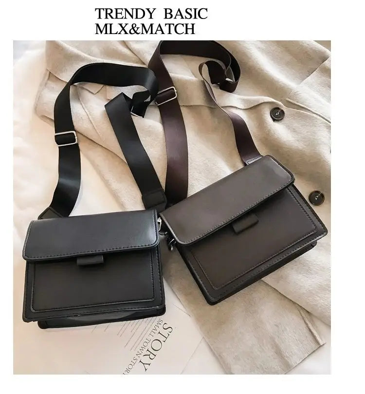 Designer Luxury PU Leather Crossbody Handbag for Women | Fashion Travel Shoulder Messenger Bag (Ladies Small Flap Bag)