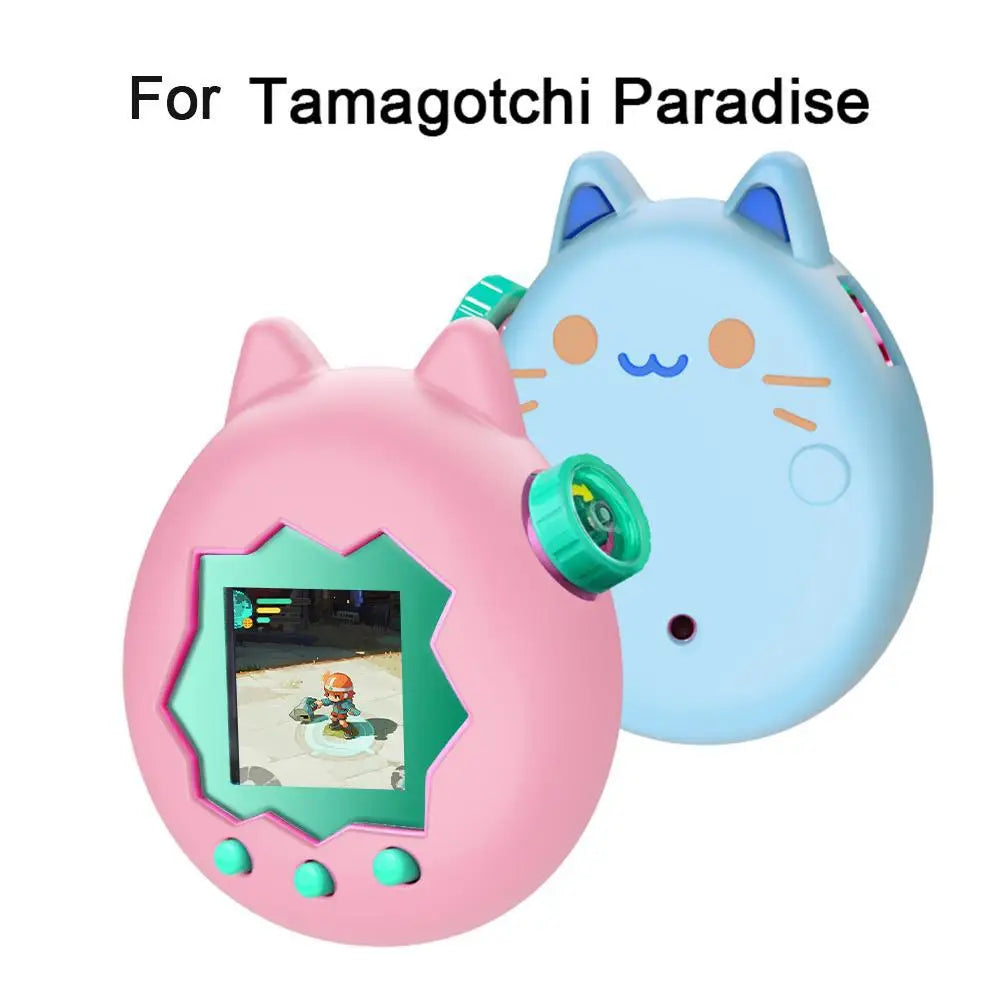 For Tamagotchi Paradise Silicone Full Cover Case Non-Slip Liquid Silicone Cute Protective Cover Soft Shell Game Accessories