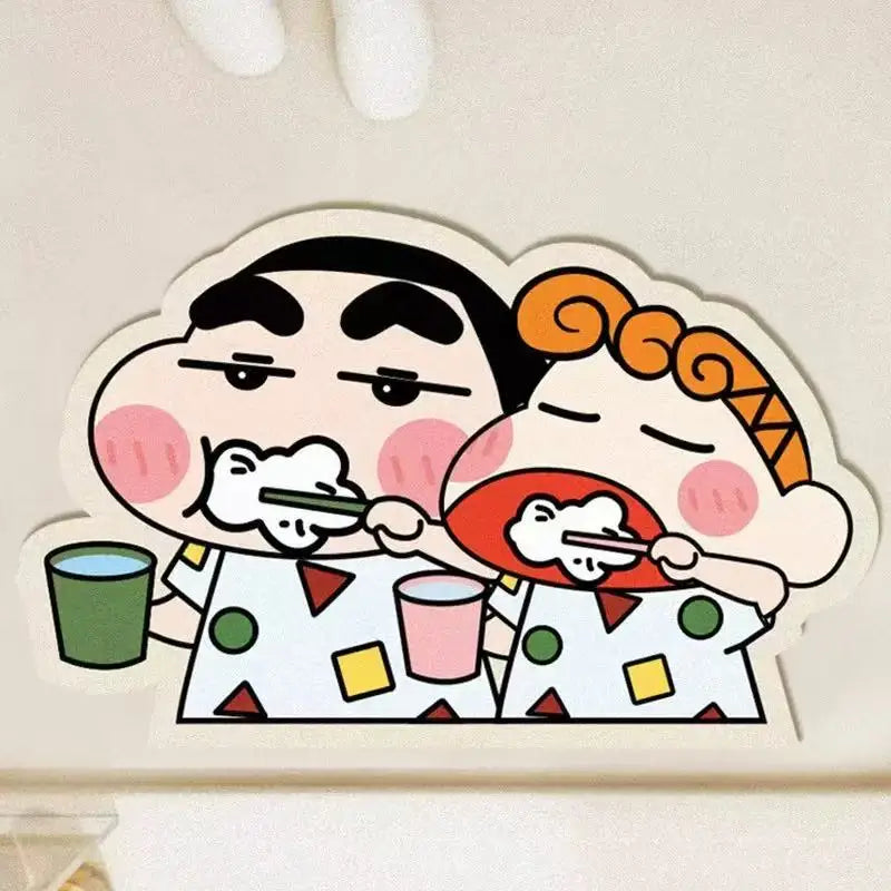 30*40cm Shower Room Water Uptake Mat Quick Drying Fashionable and Exquisite Cartoon Crayon Shin Chan Anime Anime Periphe