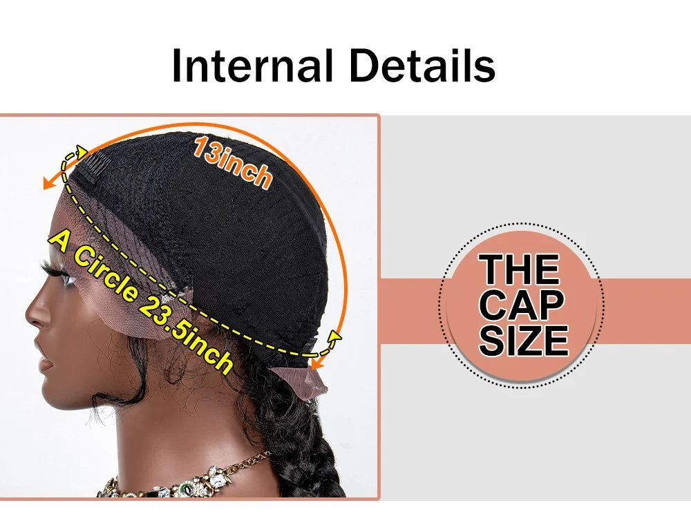 36" Twist Braided Wig | Lace Front | Natural Color | Clearance Sale