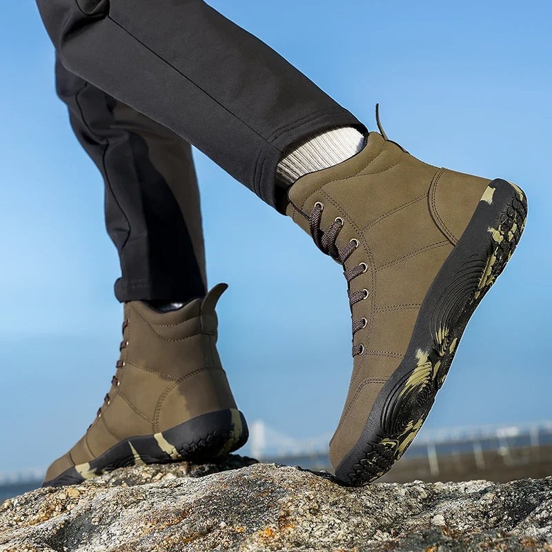 2026 New Unisex Sports Shoes Lightweight And Non Slip Walking Shoes Comfortable High Top Solid Color High-Quality Hiking Shoes