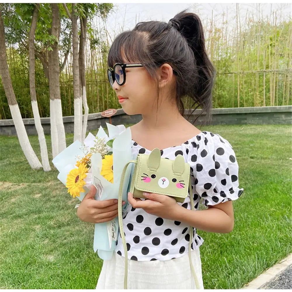 Children's Accessories Small Shoulder Bag | Cute Rabbit Baby Girls Small Crossbody Bags & Cartoon Kids Boys Mini Coin Purse Handbags