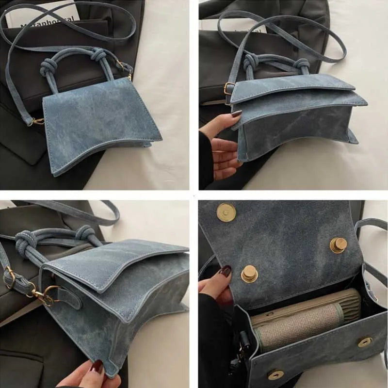 Fashionable Women's Shoulder Bag | Pure Color Trendy Crossbody Bag & Simple Casual Diagonal Bag (Small Square Bags for Autumn & All Seasons)