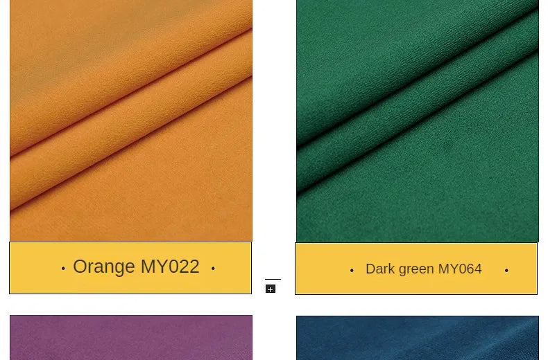 Velvet Fabric By The Meter for Tablecloth Diy Sofa Covers Curtains Sewing Thickened Soft Cloth Plain Black White Winter Textile