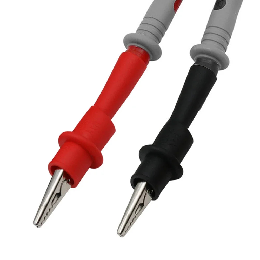 2pcs Red+Black Wire Tips Test Clip Clamp For Multi-Meter Tester AC DC 10A 1000V Multimeter Tool Accessories