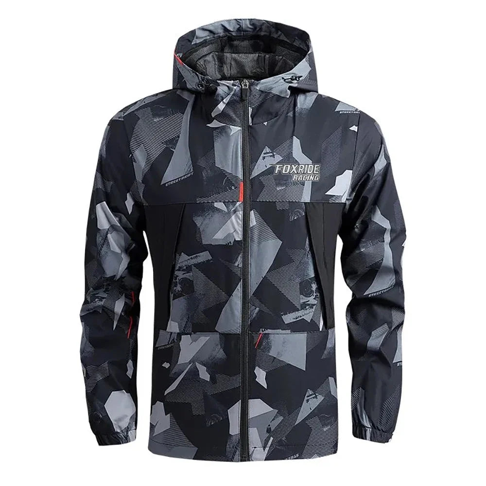 FOXRIDE RACING Men's Windbreaker Cycling Road Mountain Bike Jackets Man Chubasquero Ciclismo Hombre Bicycle Clothing MTB Jacket