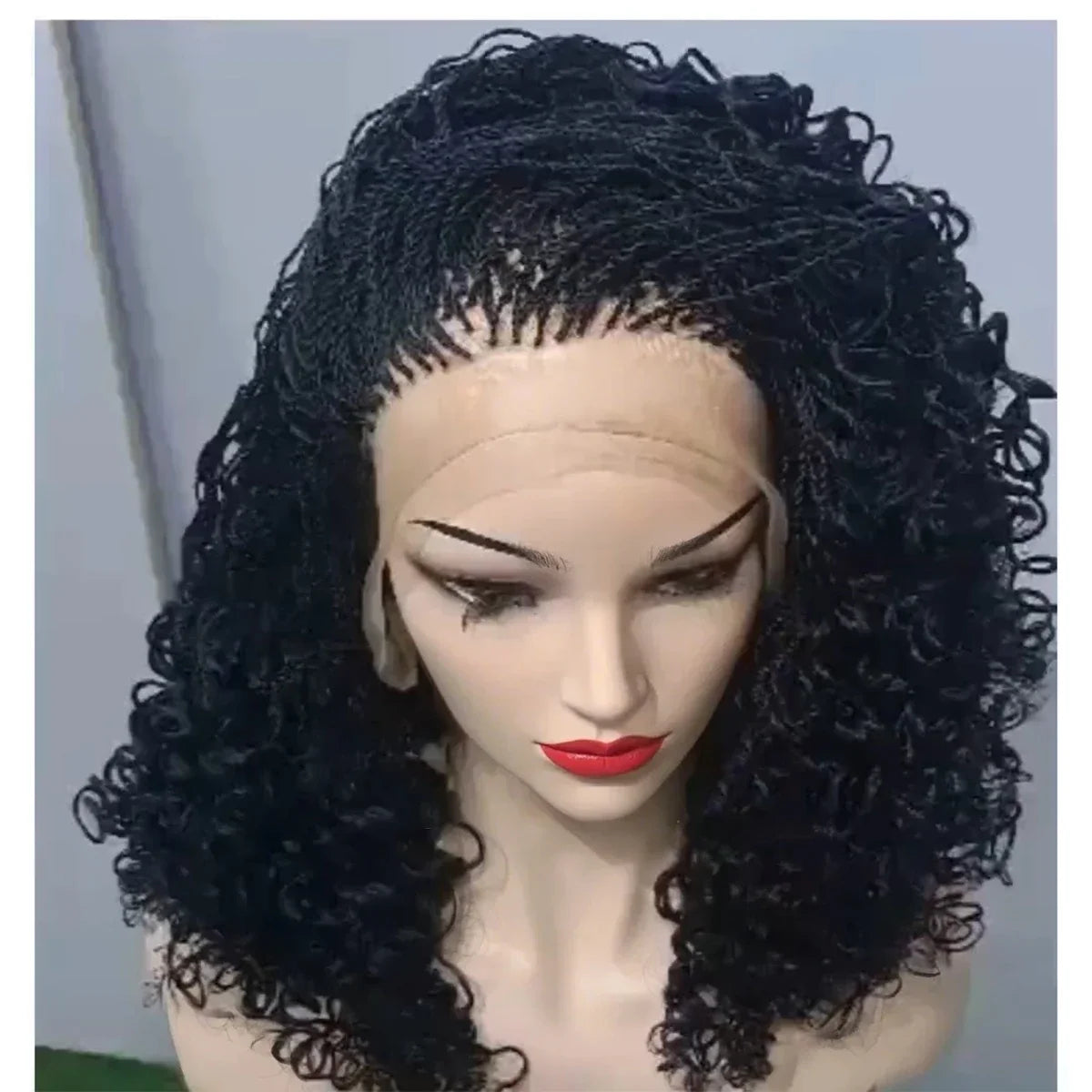 Micro Twist Braided Bob Wig | Kanekalon Box Braids | Pixie Style