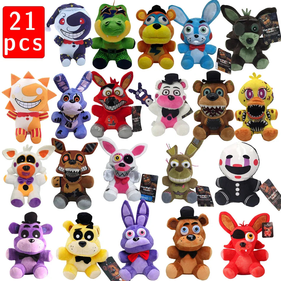 2026 Five Night At Freddy Fnaf Plush Cute Toys Doll Bonnie Bear Foxy Cartoon Stuffed Dolls Freddy Toys For Children Fans Gifts