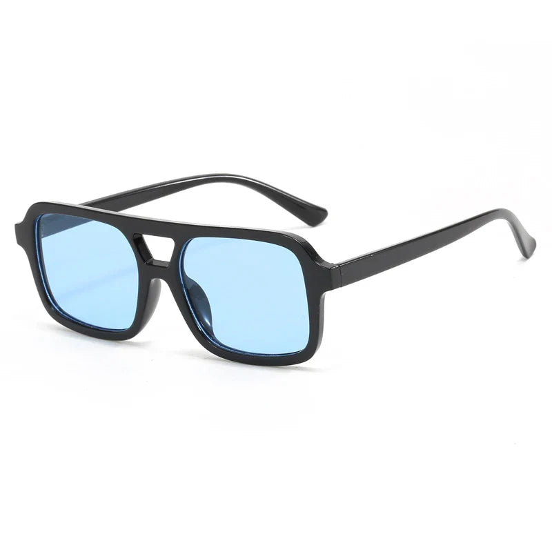 Hiking Camping 2024 New Double Beam Anti Light Glasses Personalized Small Frame Retro Glasses Y2K UV400 Outdoor Glasses Female