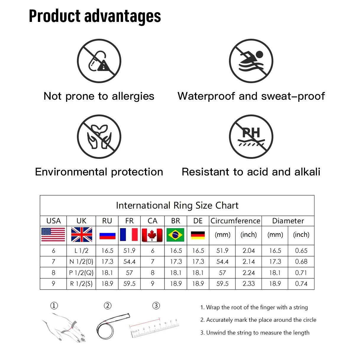 Uworld Fashion Zircon Serpentine Bracelet Ring Stainless Steel Finger Bracelet Stackable Chain Women's Accessories Party Gift