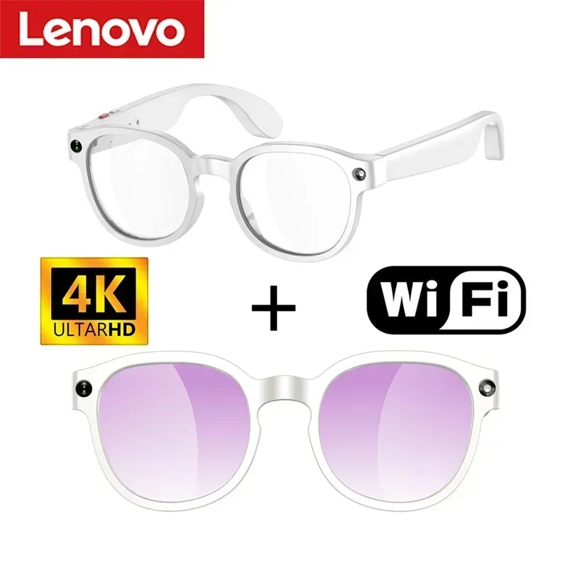 Lenovo AI Smart Glasses 8MP HD Camera 4K Shooting Image Conversation Translation Listening To Music Smart Glasses 2026 New