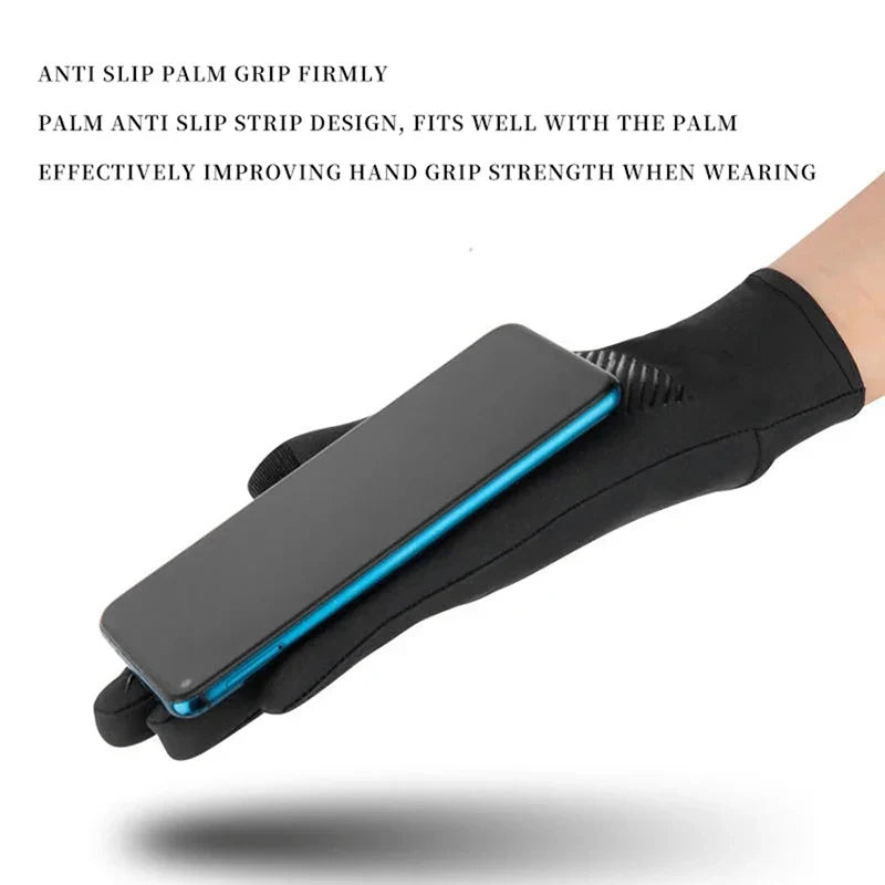 Summer Ice Silk Touchscreen Anti Slip Gloves Outdoor Fishing Waterproof Sunscreen Gloves Bicycle Gloves
