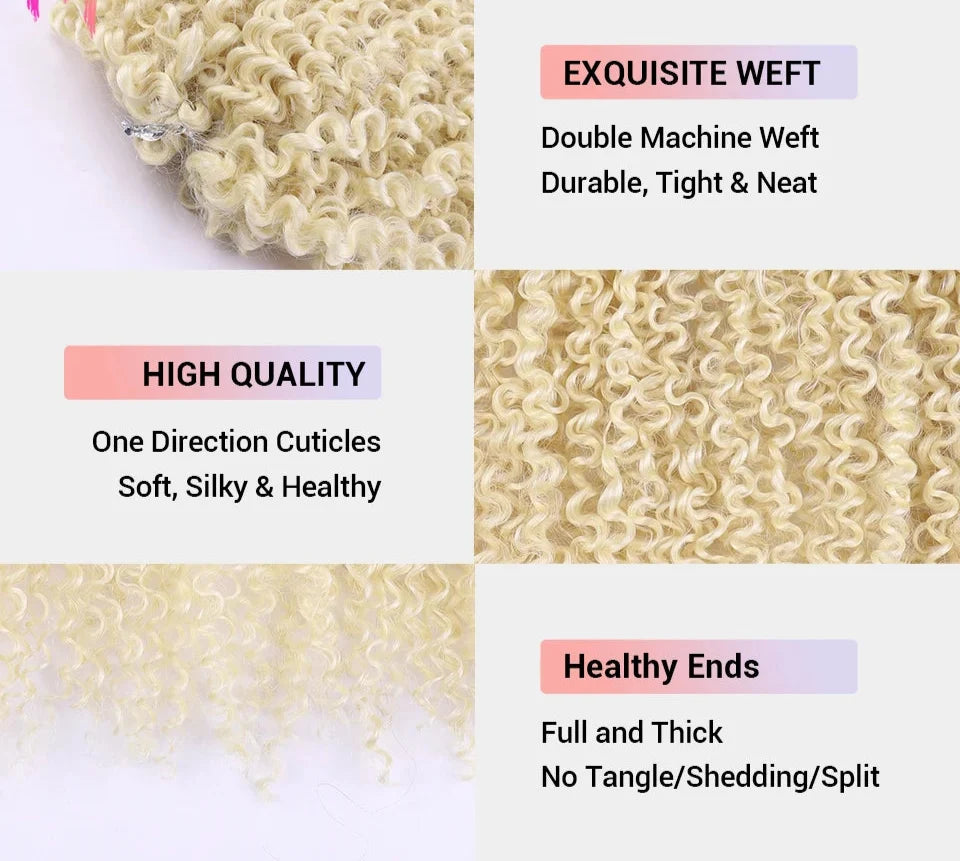 18 Inch Passion Twist Braids Crochet Hair | Afro Kinky Curly | 60 Strands