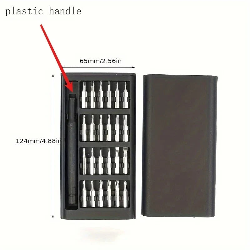 25 in 1 mini screwdriver set,flat head and cross shaped small screwdrivers, suitable for electronic products,Halloween,Christmas