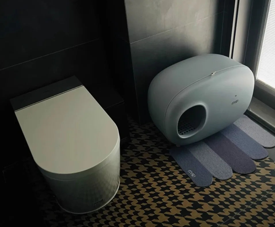 Makesure Cat Litter Box Fully Enclosed Cat Toilet Pet Supplies High-value Cat Toilet Automatic Self-cleaning Litter Box