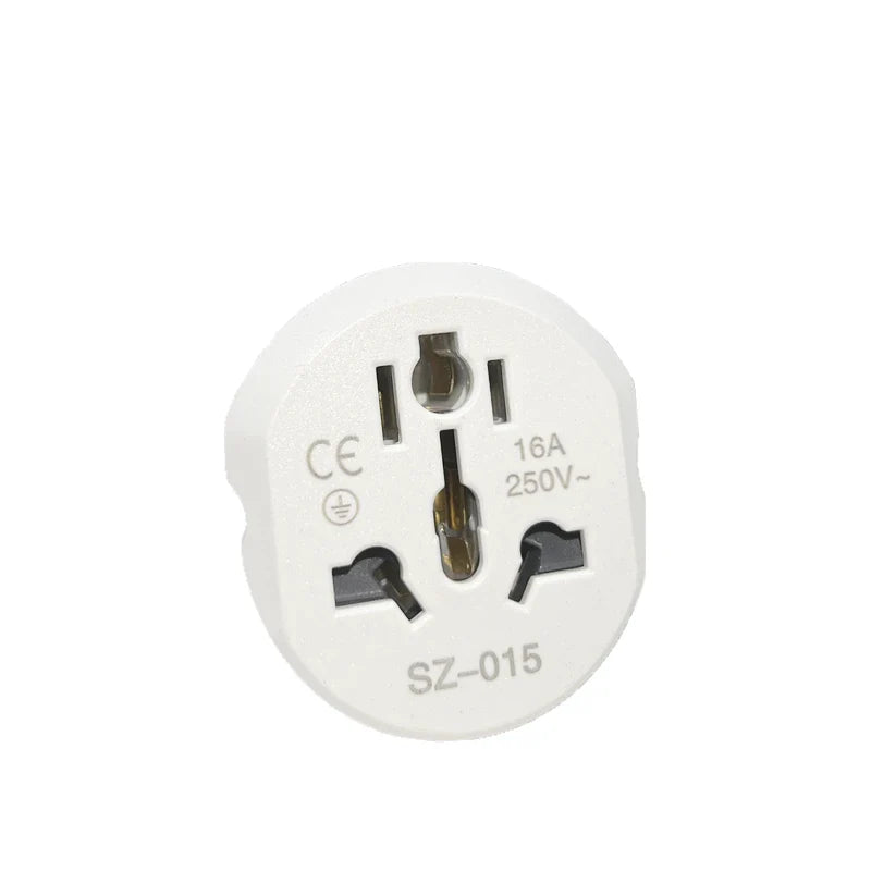 Universal Travel Adapter Converter 16A 250V Korea EU Plug 2 round Socket High Quality Wall Socket for AU US UK CN to EU KR
