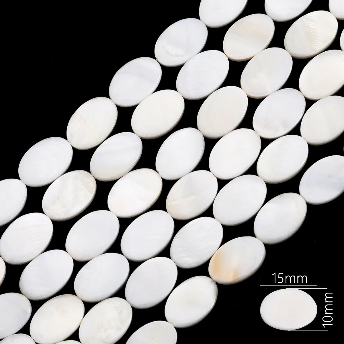 Natural Shell Beads Mother of Pearl Love Star Oval Round Flat Loose Spacer Beads for Jewelry Making DIY Charm Bracelet Necklace