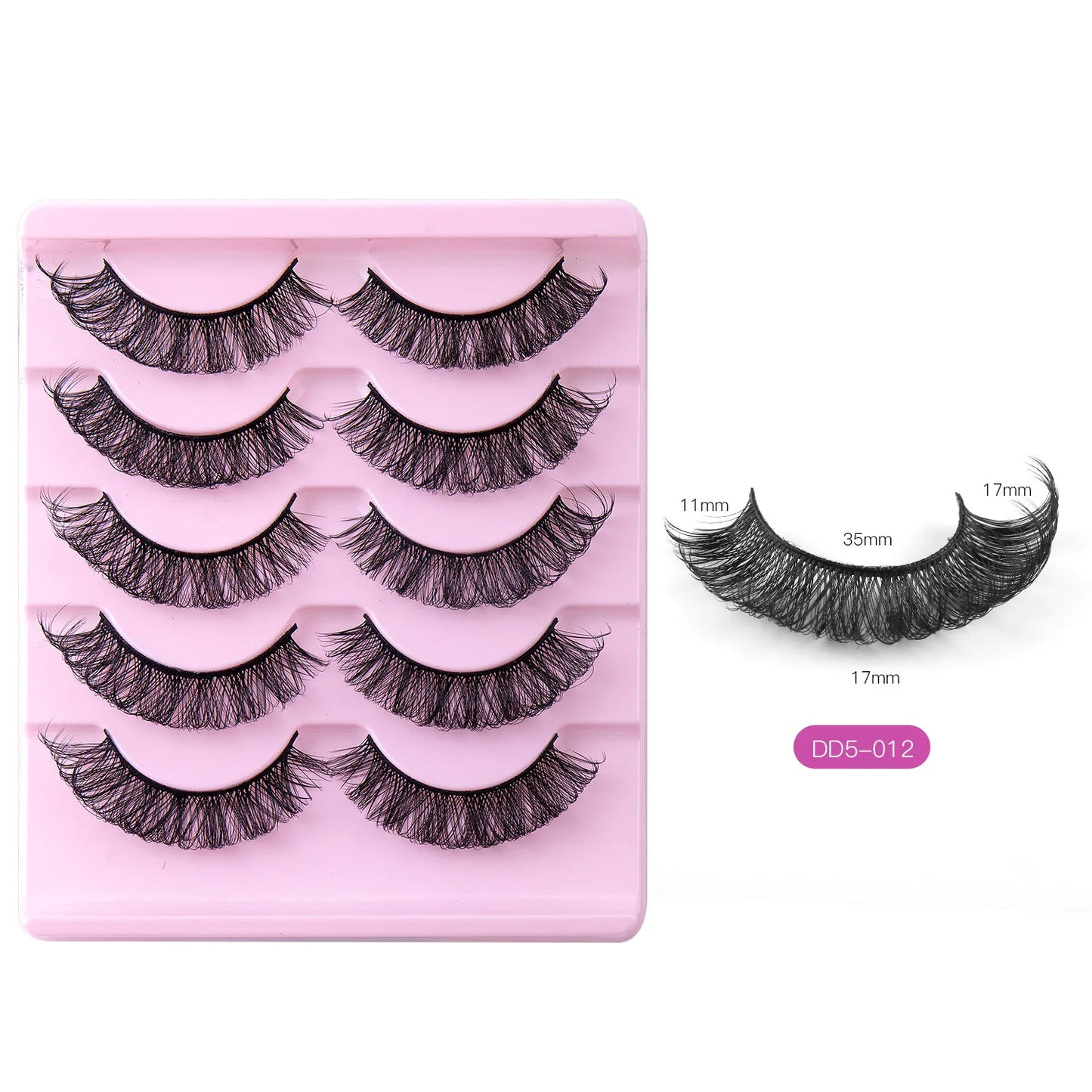 Fashion Russian Strip Lashes 2/5/10 Pairs 3D Mink Lashes Natural Eyelashes Dramatic False Eyelashes Wholesale Eyelash Extension