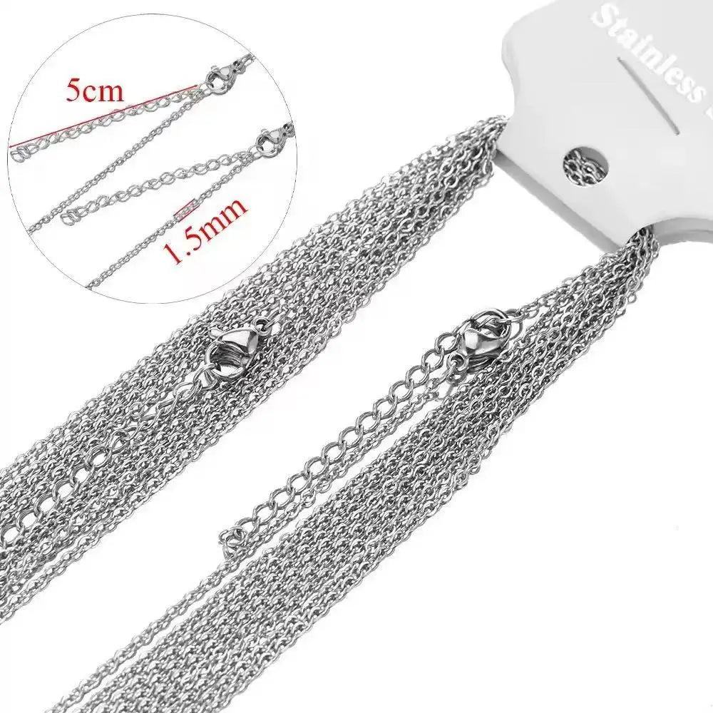 1PCS45+5cm fashionable and simple loose O-shaped collarbone chain necklace, suitable for single or stacked wearing, can be DIY