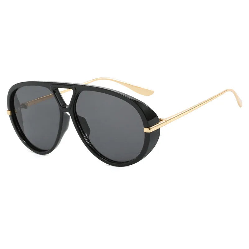 Oversized Women Sunglasses Fashion Large Size Yellow Lens Sun Glasses designer luxury 2024 UV Protection #300864