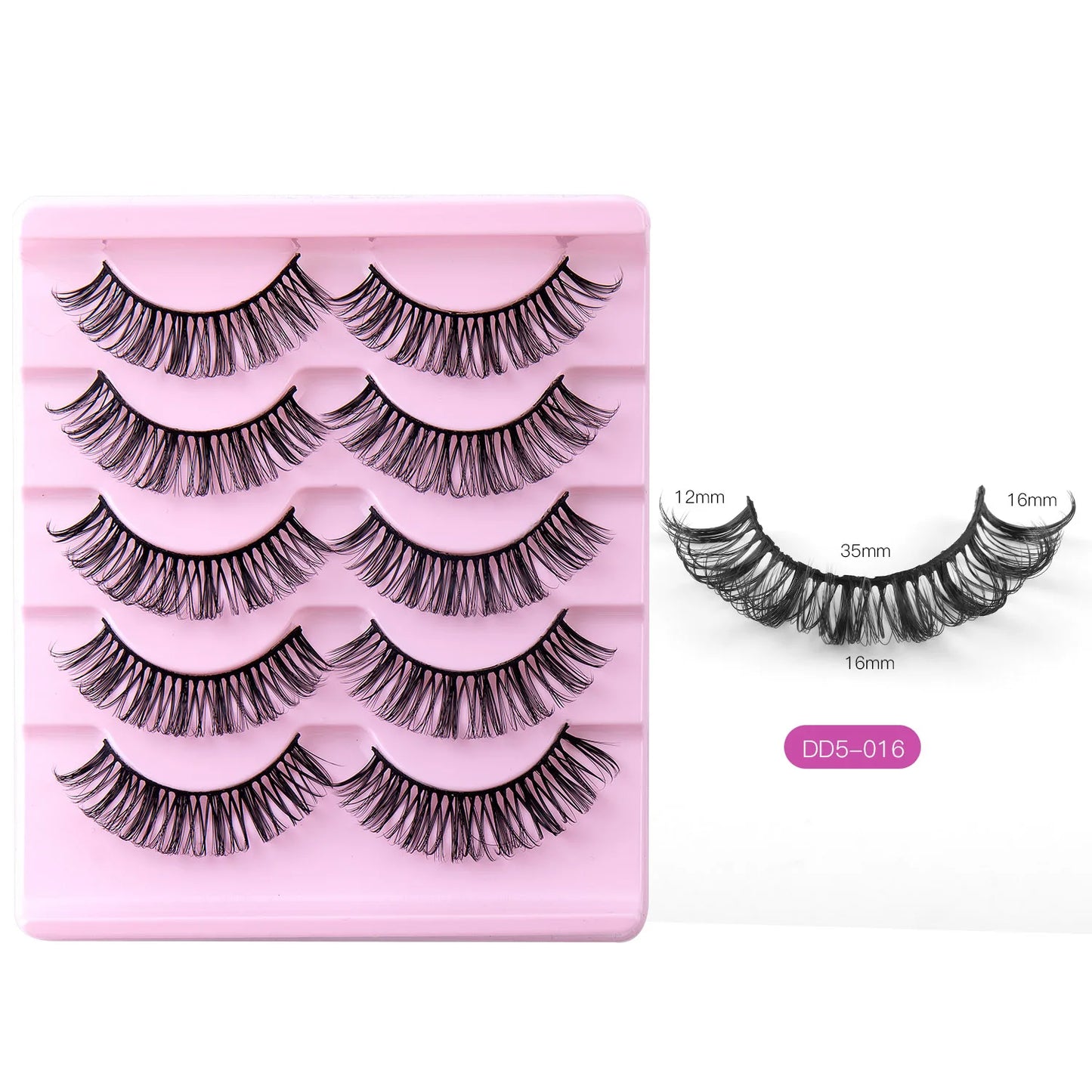 Fashion Russian Strip Lashes 2/5/10 Pairs 3D Mink Lashes Natural Eyelashes Dramatic False Eyelashes Wholesale Eyelash Extension