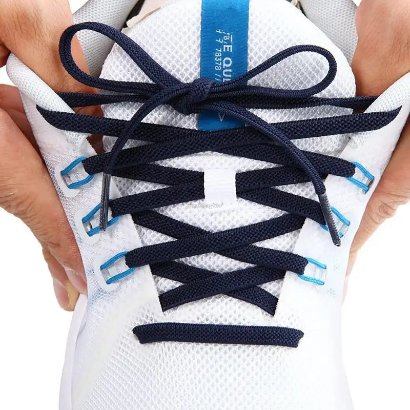 Elastic Laces Sneakers Classic Elastic Shoelaces 6mm Width Flat Shoelace for Kids Adults Shoe laces Rubber Bands for Shoes