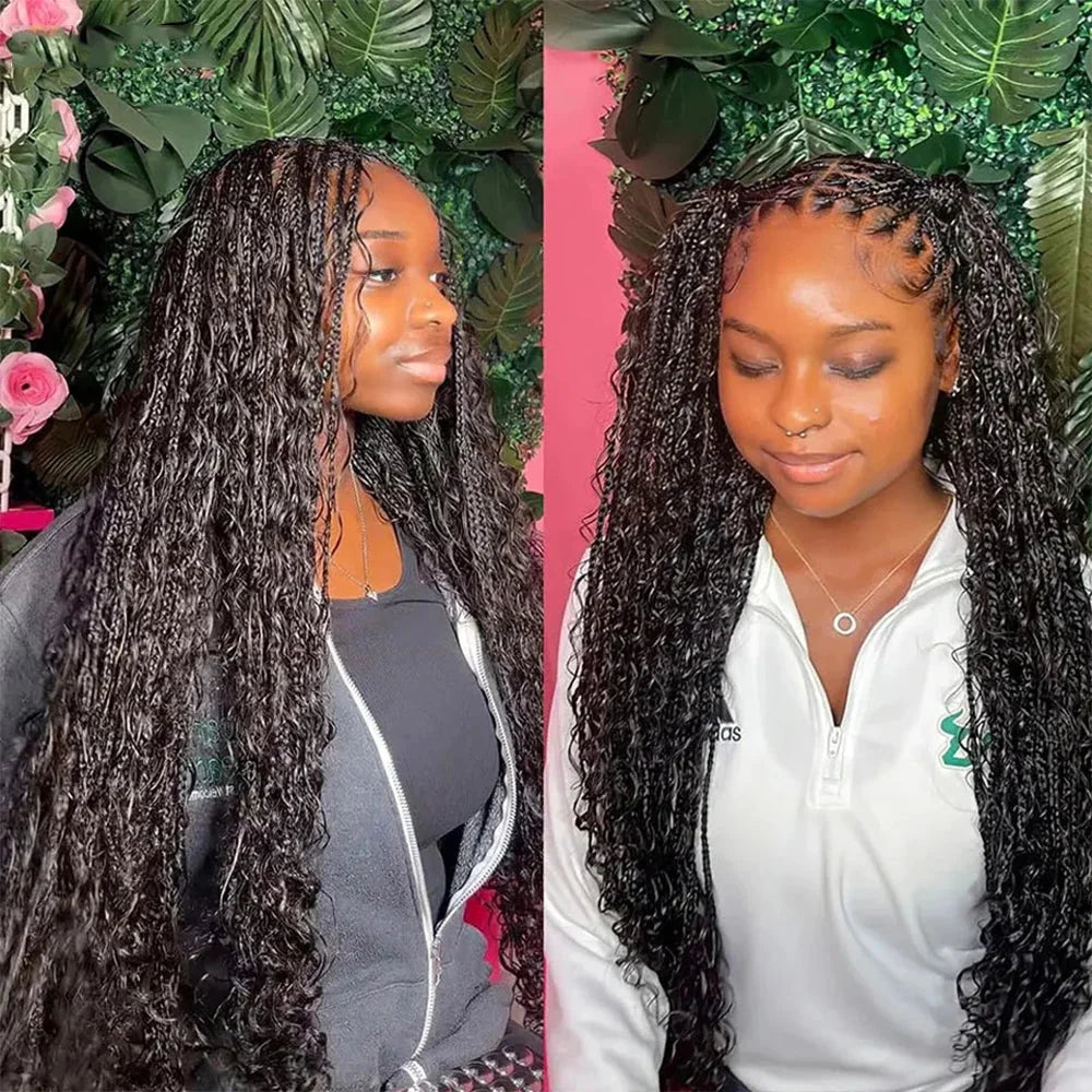 Deep Wave Human Hair Bulk | Boho Braids & Extensions | 100% Brazilian Remy | Natural Black