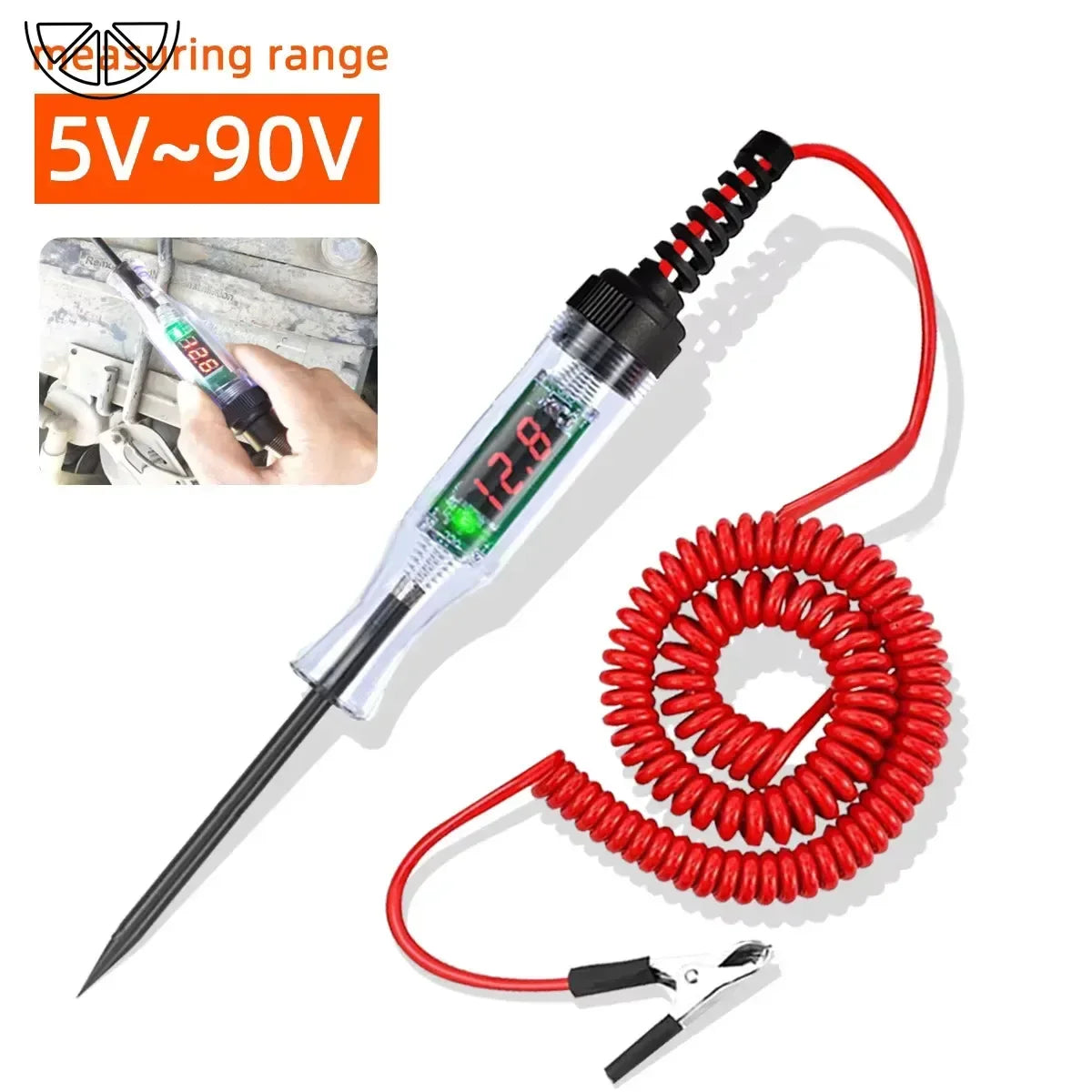 Car Truck Voltage Circuit Tester Auto Car Diagnostic Probe Test Pen Light Bulb Electric Measuring Pen Repair Tools 6V 12V 24V