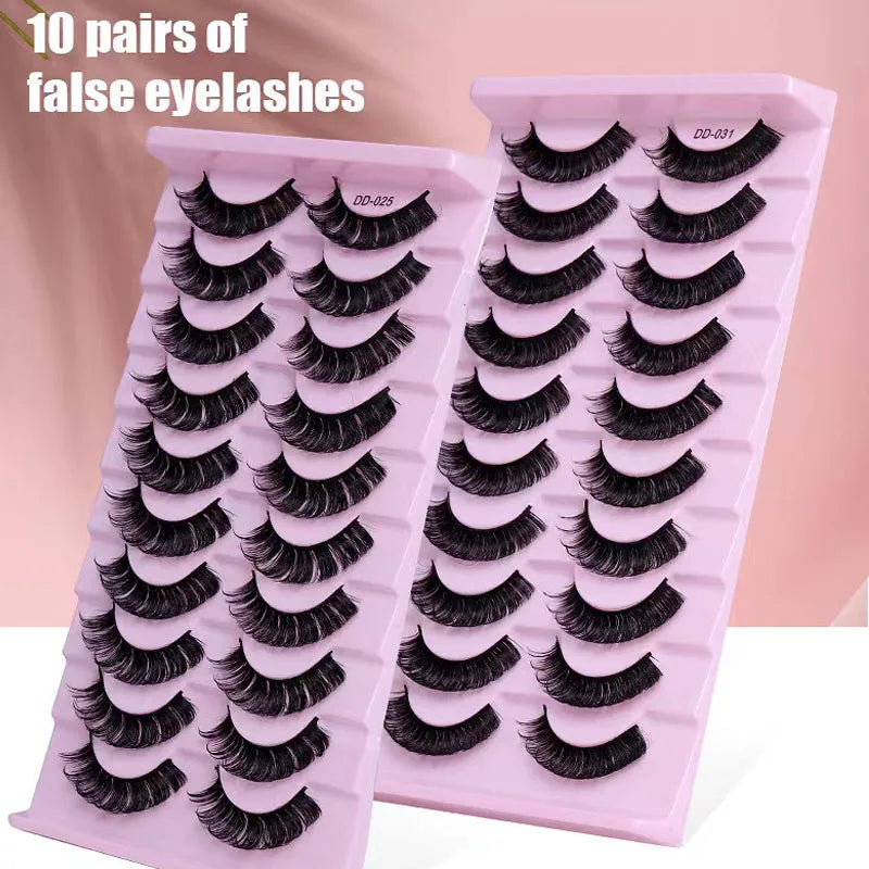 Faux mink eyelashes natural 3d mink lashes makeup volume false eyelashes in bulk cilio H13 E-08
