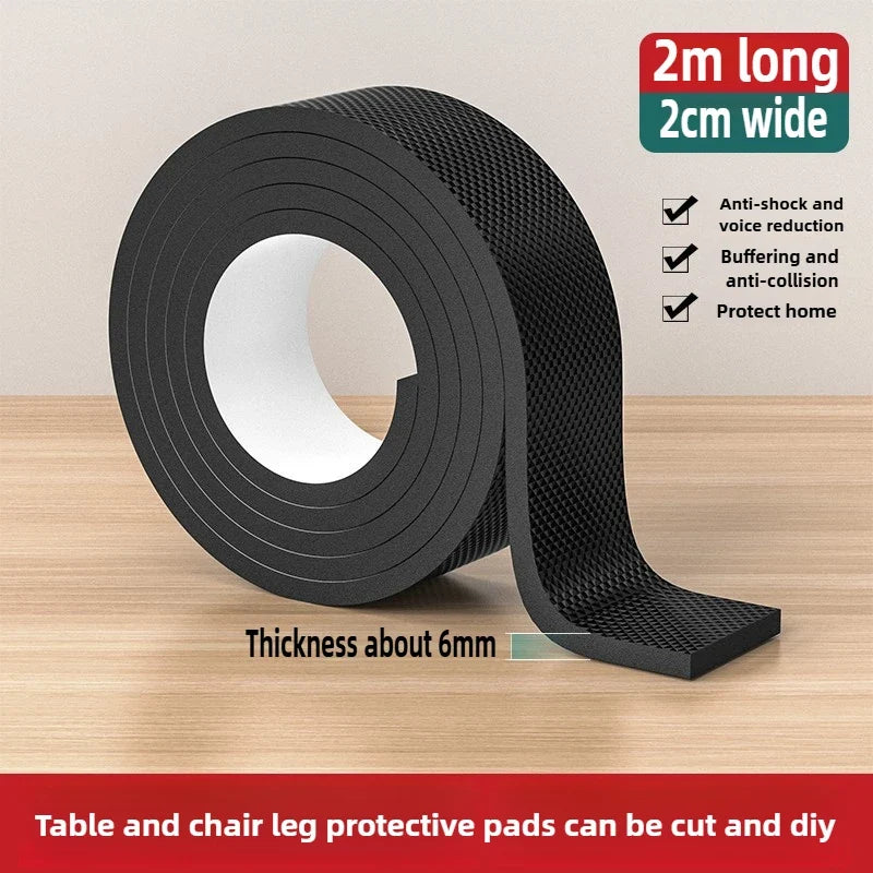 DIY Non-Slip Furniture Pads Mute Mats Bumper Damper Anti-slip Thick Pad Foot Cover Self Adhesive Table Chair Foot Protection Pad