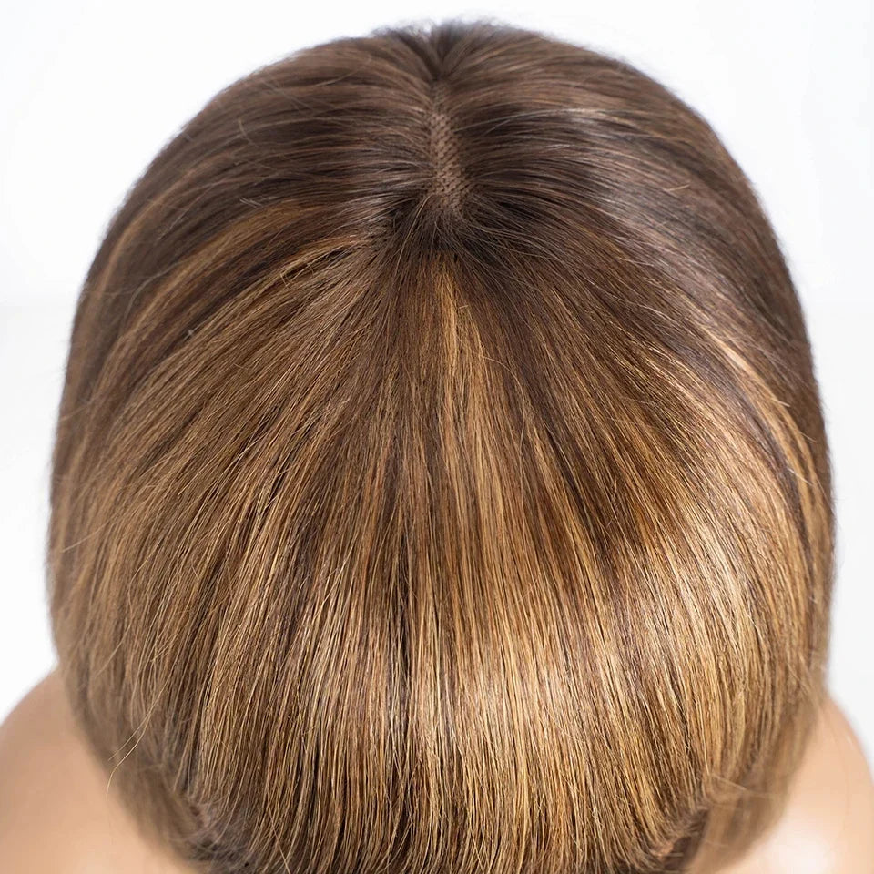 Rebecca Ombre Blonde Brown Bob Wig | 3x1 Part Lace Human Hair