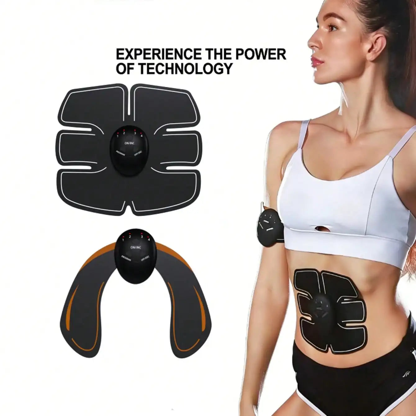 EMS Muscle Stimulator, Abdominal Trainer, Buttocks Training Device, Fitness Massager