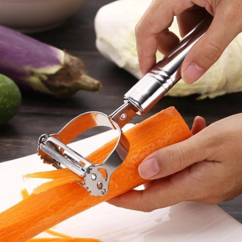 High Quality Stainless Steel Multifunctional Potato Cucumber Carrot Grater Julienne Peeler Fruit Vegetable Peeler Slicer