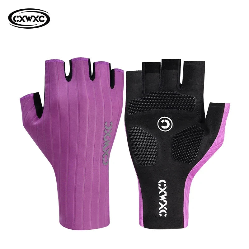 CXWXC Cycling Half Finger Gloves Men Women Breathable Anti-slip Glove Fitness Sport Training Gloves With Extended Wrist Guard