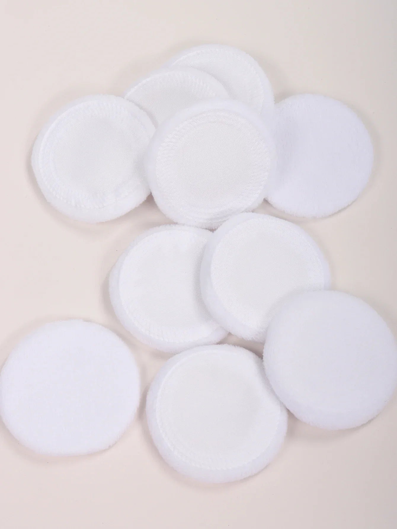2-5-10-20Pcs Portable and Practical High-Grade White Round Powder Puff for Base and Fixing Makeup