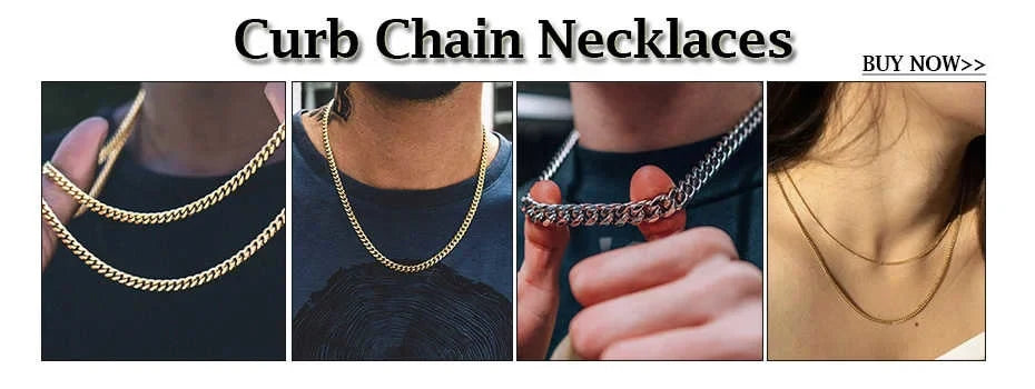 Vnox Mens Simple 3-11mm Stainless Steel Curb Cuban Link Chain Bracelets for Women Unisex Wrist Jewelry Gifts