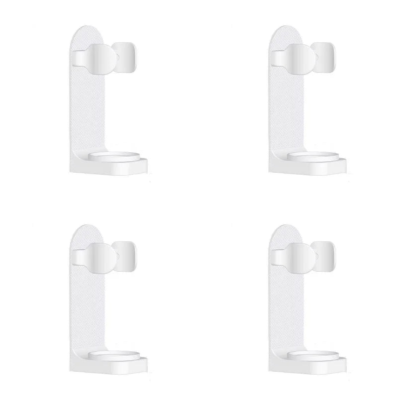 Toothbrush electronic holder, wall mounted adhesive holder, toothbrush organizer to save space and keep dry