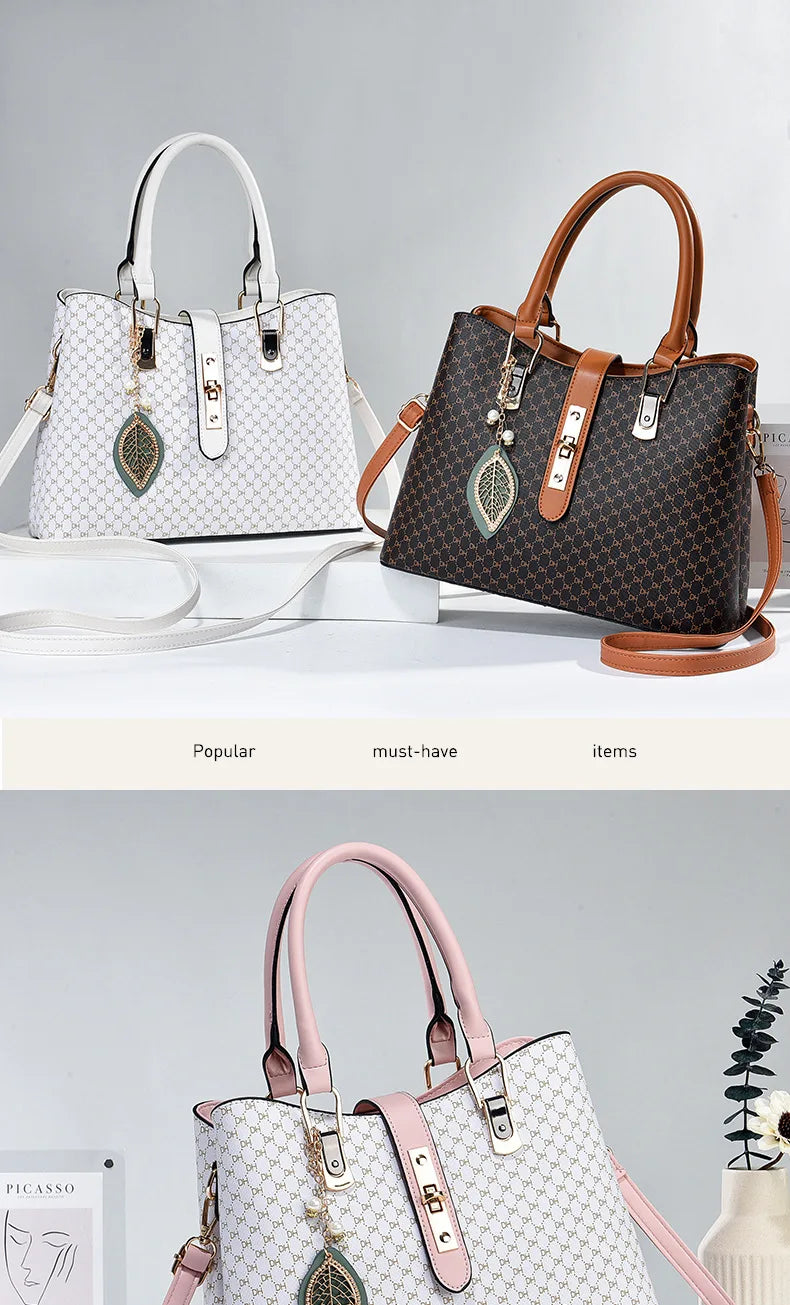 Luxury Brand Designer Women's Handbag | Fashion New Shoulder Bag & Large Capacity High-Quality Crossbody Tote Bag