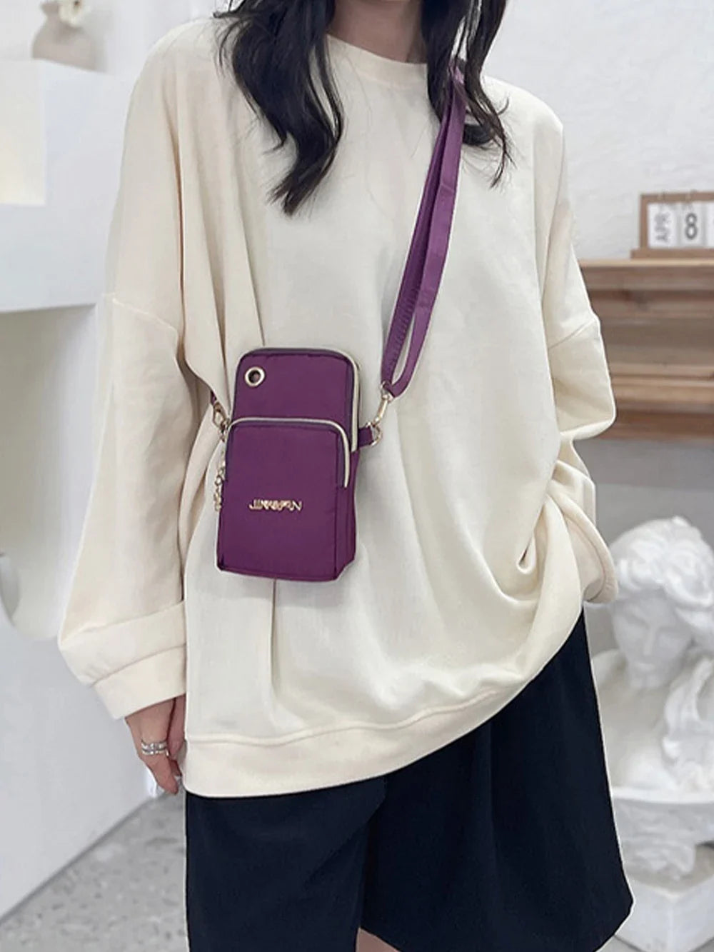 New Fashion Women's Mobile Phone Bag | Mommy Coin Bag & Neck Hanging Running Cover (Casual Crossbody Mini Bag)