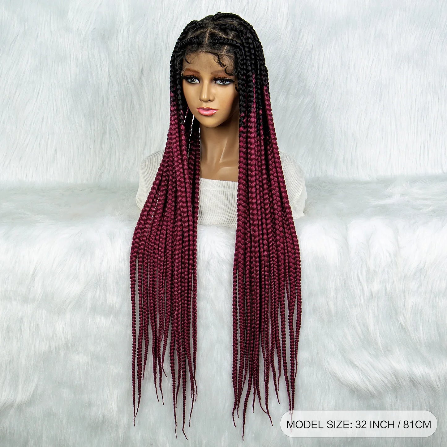 KIMA Colorful Braided Wig | Full Lace | Butterfly Locs & Dreadlocks Options