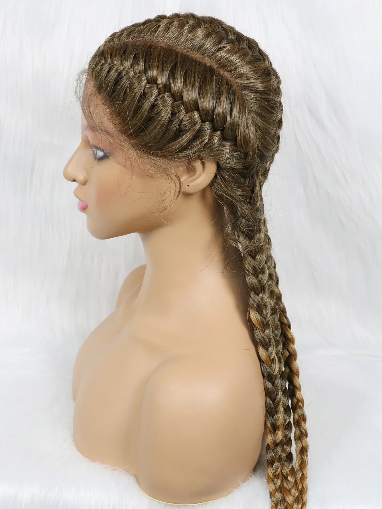 KIMA New Arrival 26" Braided Wig | Lace Front with Baby Hair