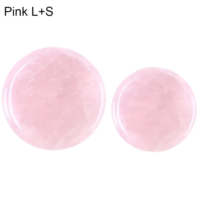 Glue Pallet Eyelashes Extensions Pink Green Jade Stone Reusable False Eye Lashes Adhesive Pallet Pad Holder Makeup Accessories