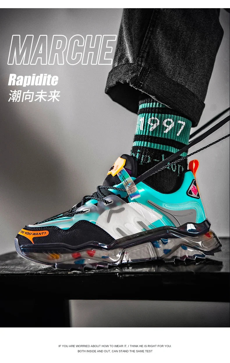 Luxury Men's Breathable Running Sneakers Casual Trainer Fashion Loafers Race Tenis Shoes for Male