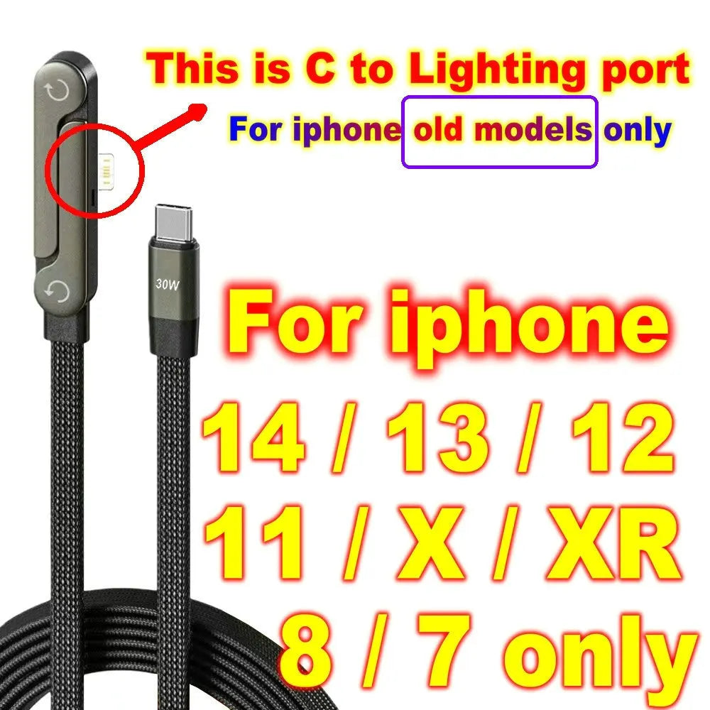 USB Type C Flat Phone Charger Fast Charging Cable C Kick Cable Stand Invisible Support Foldable Holder Charge Bracket For iPhone