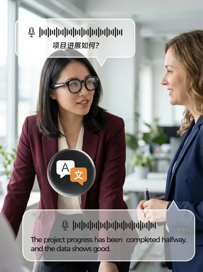 Lenovo AI Smart Glasses 8MP HD Camera 4K Shooting Image Conversation Translation Listening To Music Smart Glasses 2026 New