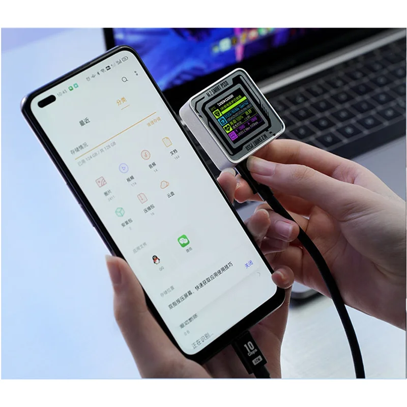 Well Made-LCD Display M. 2 Nvme SSD Enclosure 2230 Screen USB Type-C 3.2 Gen2 10Gbps Sliver