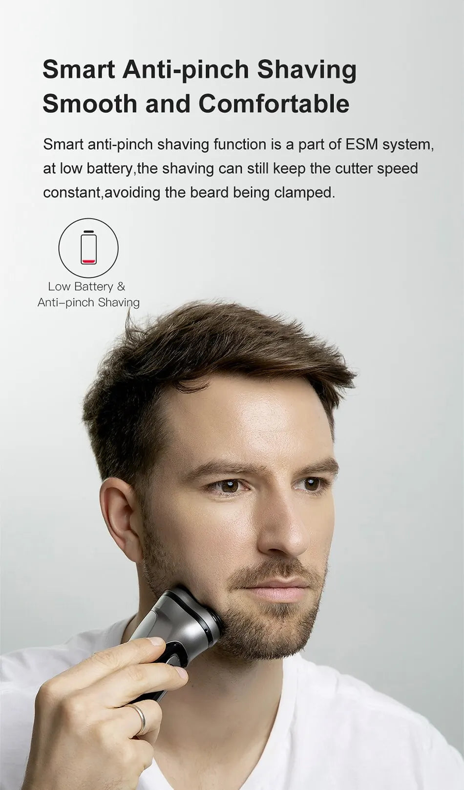 Blackstone USB Rechargeable Rotary Shaver for Men 3D Floating Blade Washable Beard Shaving Machine Electrical Facial Hair Trimme